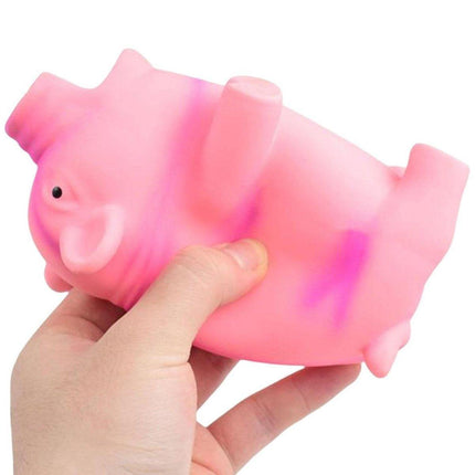 Bite Resistant Latex Pig Dog Toy Sounding Pet Chew Toy for Teething Puppies