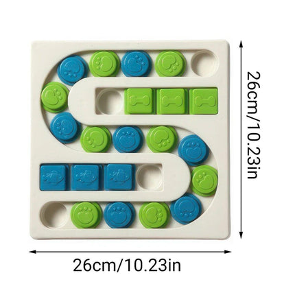 Interactive Dog Puzzle Toy S Shaped Treat Dispenser Pet Training Food Feeder