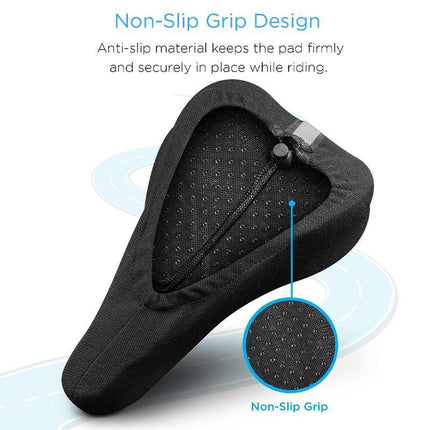 Thick Silicone Bike Seat Cover Comfort Gel Cycling Bicycle Saddle Cushion Pad - Aimall