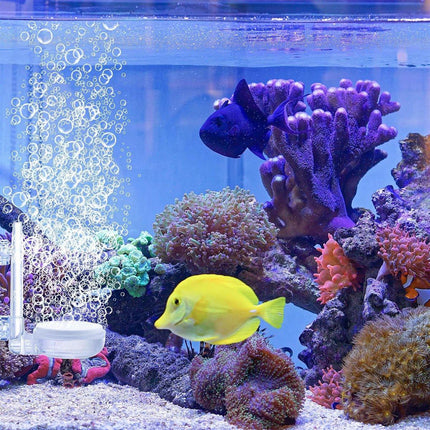 Quiet Bubble Stone Aerator Head Fish Tank Oxygen Pump Nano Air Disc Atomizer