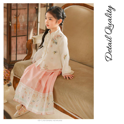Spring Autumn Hanfu for Girls Ancient Style Tang Dress High-End Fairy