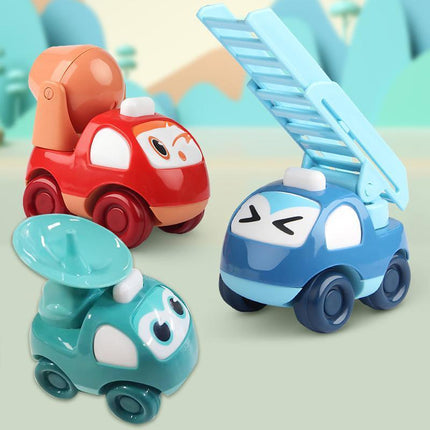 Inertia Train Toy Small Train Crash Resistant Cartoon Car Gifts for Children - Aimall
