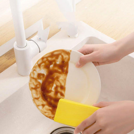 8pcs Dishwashing Sponge Kitchen Cleaning Brush Scrub Sponge Scouring Pad Set