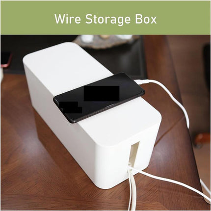 Large Cable Wire Storage Box Case Cord Management Socket Safety Tidy Organizer - Aimall
