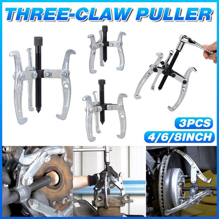 3pcs Multi Purpose 3 Jaw Puller Set for Automotive Repair and Mechanical Use