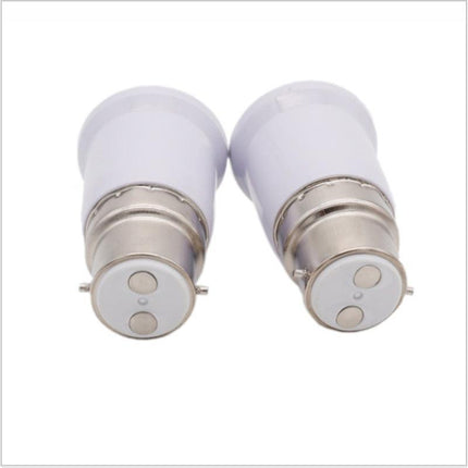 4/10x B22 To E27 Light Socket Adapter Bayonet Lamp Base To Edison E27 Bulb Screw - Aimall