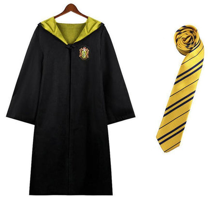 AU Harry Potter Gryffindor Ravenclaw Slytherin Robe Cloak Tie Costume Wand Scarf - Aimall