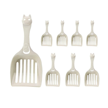 8PCS Cat Litter Scoop Pet Poop Scooper Cleaning Tool for Cat Waste Removal
