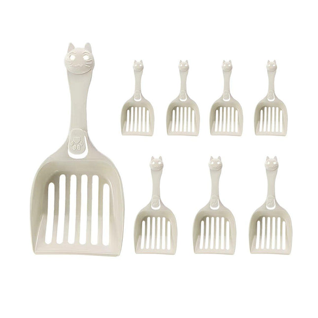 8PCS Cat Litter Scoop Pet Poop Scooper Cleaning Tool for Cat Waste Removal