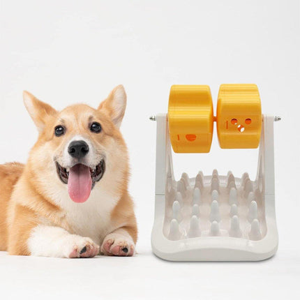 Roller Type Leaky Slow Food Toy Automatic Feeders for Dogs Interactive Playtime