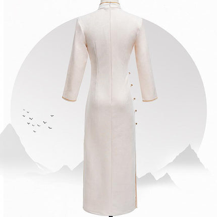 Traditional Chinese Cheongsam Dress for Young Girls Women Elegant Qipao Outfit