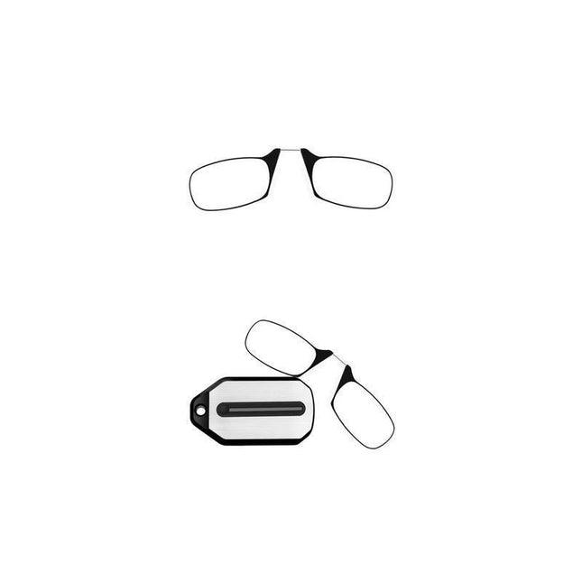 Thin Easy Carry Ultra Nose Clip Optics Presbyopic Ultralight Reading Glasses - Aimall