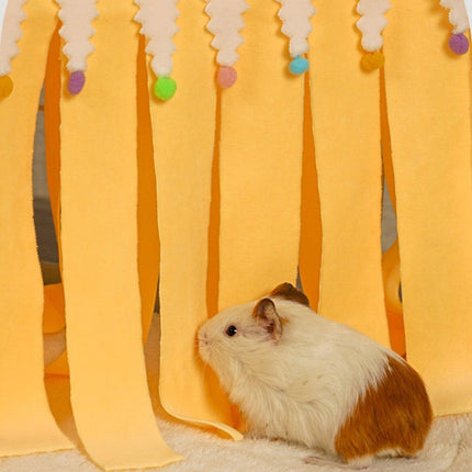 Hammock Hideout House for Hamsters Guinea Pigs Rabbits with Tassel Shelter