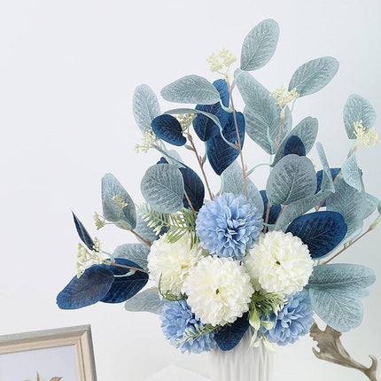 High-End Artificial Eucalyptus Leaves Ball Chrysanthemum Bouquet Home Decor