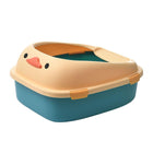 Large Cat Litter Box Semi Enclosed Anti Splash Durable Plastic Open Circulation