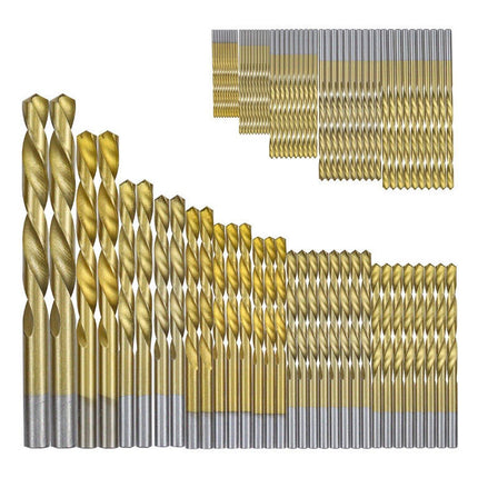 99X HSS Titanium Drill Bit Tool Set 1.5-8mm Twist Drill For Wood Metal Grooving