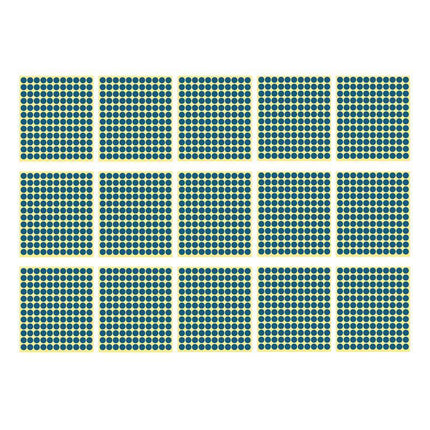 8/13/25/50mm Colour Sticker Dots Adhesive Round Labels Circular Scrapbooking Blue - Aimall