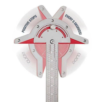 Woodworking Edge Ruler Protractor Angle Measuring Tool Carpenter