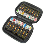 10/16PCS Fishing Lure Spinners Baits Spoon Set with Tackle Bag Trout Bass Tackle - Aimall