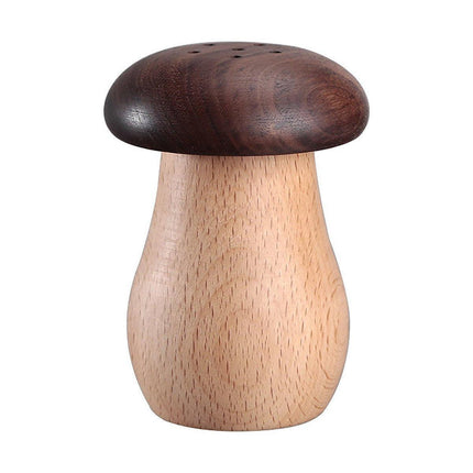 Solid Wood Toothpick Holder Black Walnut Beech Cute Mushroom Toothpick Box