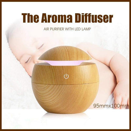Ultrasonic Aroma Air Humidifier Aromatherapy Diffuser Essential Oil Led Purifier - Aimall