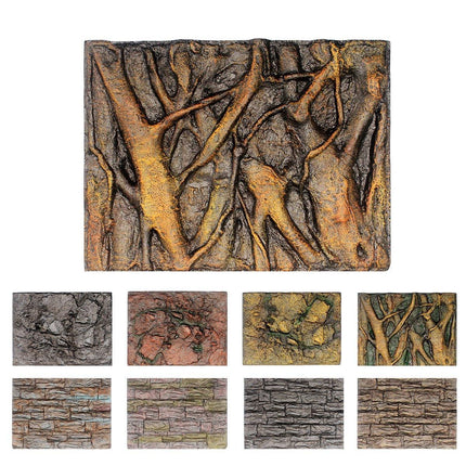 Pet Reptile Tank Board 3D Foam Backgrounds and Habitat Decoration 9 Styles - Aimall