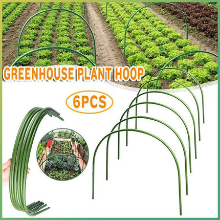 6x Greenhouse Plant Hoop Grow Garden Tunnel Hoop Support Hoops for Garden Stakes - Aimall