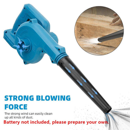 Portable Cordless Air Blower Leaf Dust Tool 1080W 19000 RPM Li-ion Battery