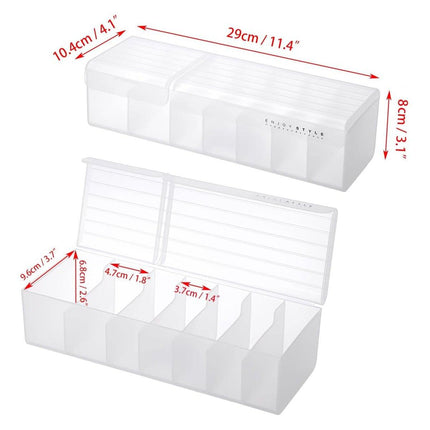 Data Cable Storage Box with Cover Organizer for Cables Chargers and Accessories