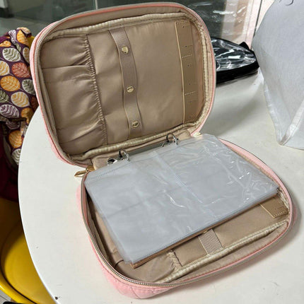Elegant Travel Jewellery Organiser Portable Clutch Bag Storage Case for Women