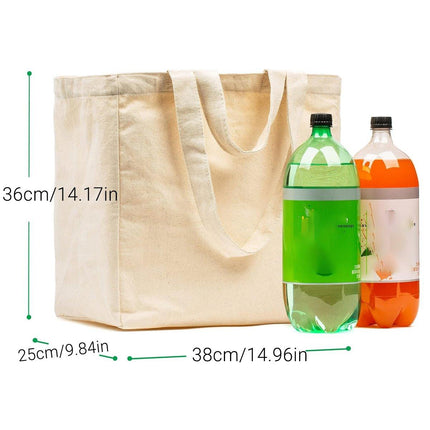 3pcs Casual Shoulder Bag Large Capacity Canvas Tote Bag for Shopping Life Use