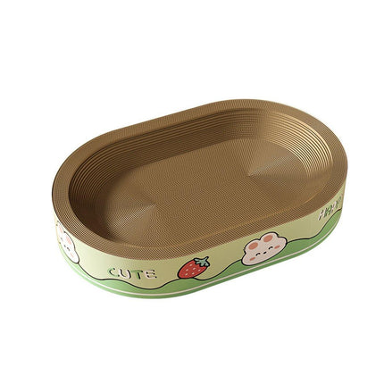 Extra-Large Oval Cat Scratching Board Durable Pet Toy Cat Kittens Wear Resistant