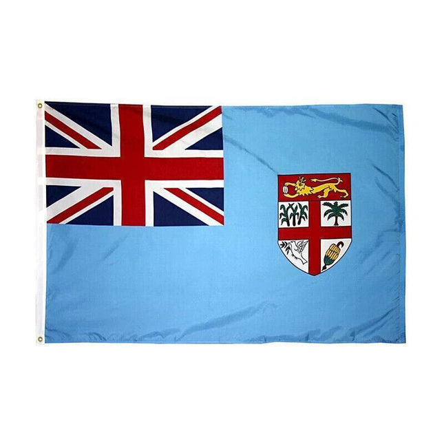 Large Fiji Fijian Flag Pacific Island Heavy Duty Outdoor 90 X 150 CM - 3ft x 5ft - Aimall
