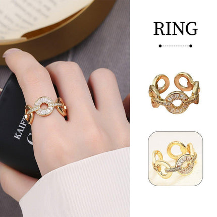 Adjustable Circle Ring Opening Fashion Jewellery Women Trendy Accessories
