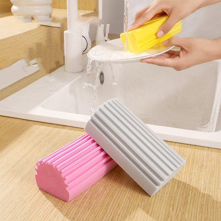 8pcs Dishwashing Sponge Kitchen Cleaning Brush Scrub Sponge Scouring Pad Set