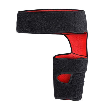 Groin Pain Relief Thigh Support Strain Brace Hip Compression Hamstring Strap - Aimall