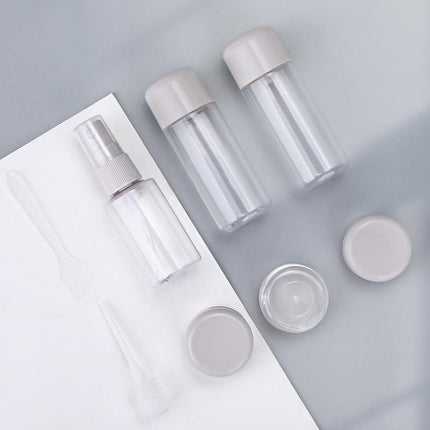 8 Pcs Travel Size Bottle Container Liquid Toiletry Leak-Proof Clear Bottles Set - Aimall
