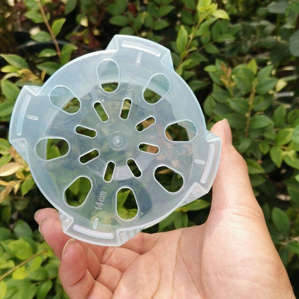 10xClear Plastic Orchid Pots with Holes for Phalaenopsis Root Aeration