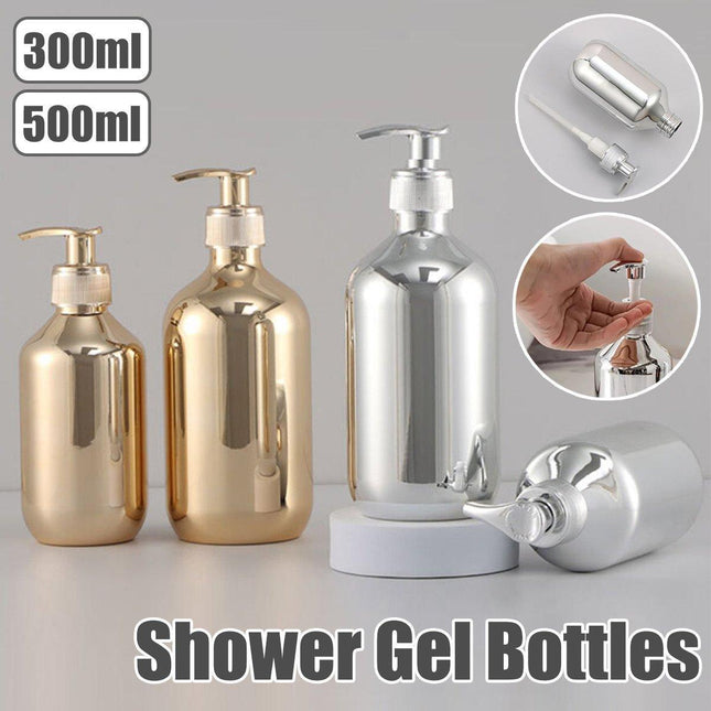 300/500ml Shampoo Bottle Body Wash Bottle Refillable Travel Container Colourful