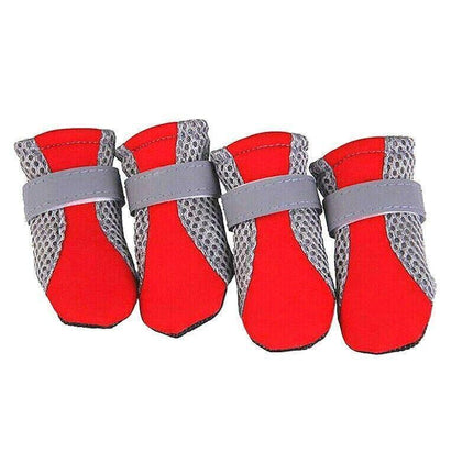 4PCS M Size Anti Slip Waterproof Protective Dog Shoes Rain Boots Pet Socks Booties - Aimall