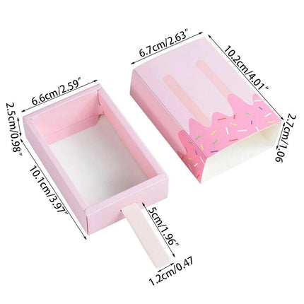 50PCS Creative Ice Cream Candy Gift Boxes Fruit Shaped Party Favor Packaging Box