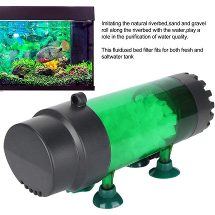 Fluidiz Bed Aquarium Fish Tank Internal Filter Oxygenation Pump for Clear Water