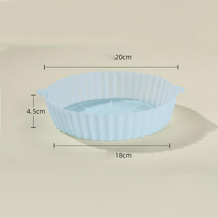 2X Air Fryer Silicone Pot Air Fryer Basket Liners Non-Stick Reusable Baking Tray - Aimall