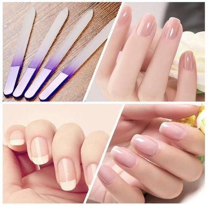 Durable Crystal Glass Nail File Buffer Art Files Manicure - Aimall