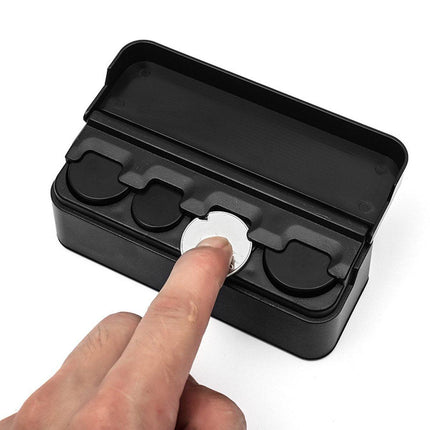 2X Car Coin Holder Portable Mini Change Storage Box Container Organizer Interior