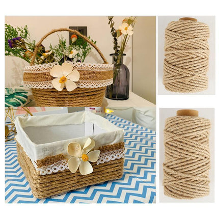 Sisal Rope Natural Jute Hemp Manila Twine String Cord 1-14mm Thick Craft DIY Aimall