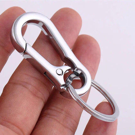 3PCS Clasp Clips Hook Alloy Key Ring Split Detachable Keychain Durable Diy - Aimall