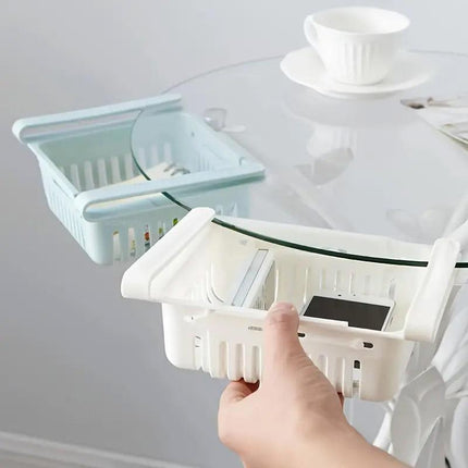 4pcs Fridge Storage Basket Organiser Egg Storage Rack Refrigerator Shelf Bins