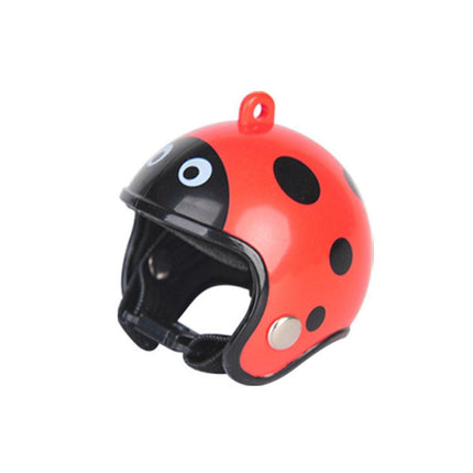 2PCS Mini Pet Chicken Helmet Protective Headgear Set Waterproof Cartoon Design