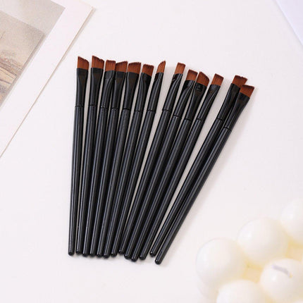 100PCS Black Portable Single Eyeshadow Blending Brush 10cm Eye Makeup Brushes